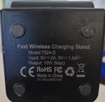 Choetech Qi Fast Wireless Charger Stand - T524S. Fixed Price $8.50.