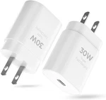 30W Type Charger Block, Fast Charging Usbc Power Adapter 2 Pack, White. Fixed Price $12.94.