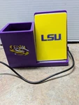Soar Lsu Tigers Ncaa Cell Phone Wireless Charging Stand Desktop Organizer. Fixed Price $25.99.
