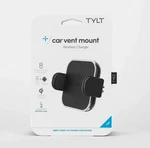 Tylt Wireless Car Vent Mount, Adjustable, Qi Charging, Brand New, Black. Fixed Price $30.00.