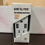 Lot Of 10 Enerlites High Speed Dual Charger Receptacle 61501-TR2USB-S. Fixed Price $60.00.