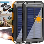 20000MAH Usb Portable Charger Solar Power Bank, Dual 5V Output. Fixed Price $6.79.