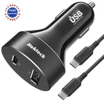 Nekteck Usb Car Charger 45W 2 Port Fast Compatible Iphone 17. Fixed Price $44.99.