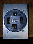 Hubbell HBL9430A, 30A- 125/25, Nema 14-30R, Pin Receptacle. Fixed Price $80.00.