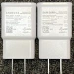 Genuine Samsung Adaptive Fast Charging Travel/wall Charger EP-TA200 (2PACK). Fixed Price $14.99.