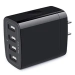 Wall Charger, Usb Adapter, Ailkin 4.8A 4MULTI Port Fast Black. Fixed Price $14.39.