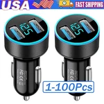 Dual Ports Usb Car Cigarette Charger Lighter Digital Led Voltmeter 12V/24V Lot. Fixed Price $200.28.