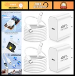 Fast Charging 40W Usb Charger Block & 6FT Type Cable For Iphone 17/16/15 Ser. Fixed Price $31.99.