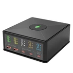 160W Desktop Charging Station 6-IN-1: Usb-c Pd 65W Laptop Charger, Qc 3.0, Qi.... Fixed Price $79.86.