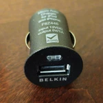 Belkin F8Z446 Small Flush Usb-a Charger For Car 5 Volts 1 Amp. Fixed Price $5.00.
