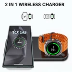 2IN1 Wireless Charger Mat Pad For Samsung Galaxy Watch 8/ULTRA/7 S25 S24+. Fixed Price $9.89.