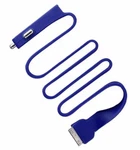 Tylt Blue Silicone Band Ribbon Car Charger Usb Port Iphone 4S Ipad Ipod 27". Fixed Price $16.99.
