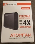 Trianium 10400MAH Portable Battery Pack - Rechargeable External. Fixed Price $10.00.