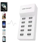 Usb Charging Station 10 Ports 50W Desktop Multi White New. Fixed Price $12.99.