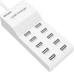 Minjiesi A-18 Multiple Usb Charging Stations 10-PORT 50W 10A For Iphone, Android. Fixed Price $29.99.