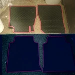 Megiteller Car Floor Mats B086TTH12Z For Nissan Kick Red Outline/hevy Rubber. Fixed Price $75.00.