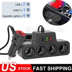 12V 7-IN-1 4WAY Car Cigarette Lighter Socket Splitter Fast Charger Power Adapter. Fixed Price $9.60.