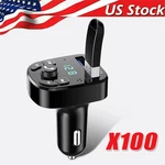 Bluetooth 5.0 Car Wireless Fm Transmitter Adapter 2USB Pd Charger Hands-free Lot. Fixed Price $35.66.