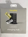 Heyday 4 Port Charging Hub Vertical 2C + 2A - Black High Speed. Fixed Price $7.99.
