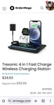 Trexonic 4 1 Fast Charge Wireless Charging Station. Fixed Price $59.99.