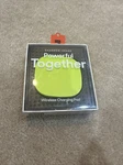 New Sharper Image Powerful Together Wireless Charging Pad - Lime Green. Fixed Price $7.99.