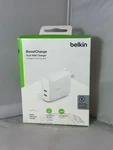Belkin Boostcharge (20W) Dual Usb-c With (40W) Stand Alone Wall Charger. Fixed Price $16.00.