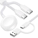 3 Usb Cable For Apple Charger (4FT/1.2M) Fast Multi Charging Travel Ca.... Fixed Price $22.13.