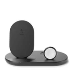 Belkin 3-IN-1 Wireless Charging Station For Iphone, Apple Watch, Air Pods Black. Fixed Price $29.95.