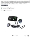 Anker Prime 3IN1 Charging Station, Aircool Wireless Charger, QI2 25W Certifie.... Fixed Price $120.00.