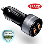 Universal Quick 3.0 36W Dual Port Usb Fast Car Charger For Iphone Samsung. Fixed Price $9.99.