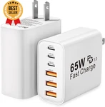 2-PACK 65W Usb Charger Block 6-PORT Fast Charging Pd Adapter For Iphonesamsung. Fixed Price $25.13.