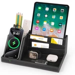 Fast Wireless Charging Station With Desk Organizer For Iphone Black. Fixed Price $61.85.