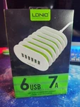 Ldnio 6-USB Port 7.A Quick Desktop Auto-id Charger & Stand For Ios Anddroid. Fixed Price $24.95.