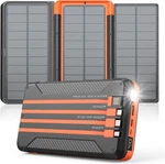 Power Bank Solar Charger 46800MAH Built In Cables 3 Foldable Panels, .... Fixed Price $75.00.