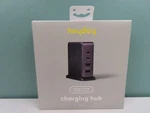 Heyday 4 Port Charging Hub Vertical 2C + 2A - Black, New Open Box. Fixed Price $9.76.