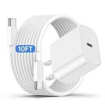 Iphone 17 16 15 Fast Charger And 10FT Type To Cable Cord Long, 20W Usb .... Fixed Price $15.19.