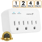 Fosmon 3 Outlet Surge Protector Multi Plug Wall Adapter Tap 1200J Etl Listed. Fixed Price $14.99.