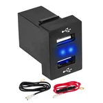 Anina Dual Usb Car Charge Port For Toyota, Square Power Socket Adapter Black. Fixed Price $15.35.