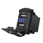 Mictuning 4.2A Dual Usb Charger Volt Meter Rocker Switch Style For Car Truck Van. Fixed Price $14.44.