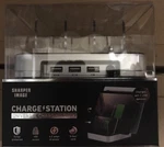 Sharper Image Usb Charging Station For Cell Phones, Tablets, Ipads Lighted. Fixed Price $24.95.