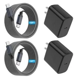 2PACK 45W Samsung Super Fast Charger Type C,10FT Charging Cord With Usb. Fixed Price $48.01.