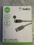 Belkin Usb-c To 3.1 Cable 3' (1M) Black F2CU029BT1M-BLK. Fixed Price $15.00.