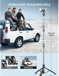 Selfieshow Stick Extendable Tripod Wireless Remote Stand. Fixed Price $5.99.