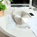 Executive Power Bank 6000MAH Round Silver Portable Charger Usb-c Metal Nib. Fixed Price $31.00.