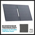 Ecosonique 15W Foldable Solar Charger Panel Dual Usb-a & Usb-c Fast Charging. Fixed Price $39.95.
