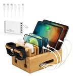 Charging Station For Multiple Devices, Multi-port Usb Charger Organizer Stand.... Fixed Price $77.88.