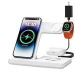 3 1 Charging Station For Multi Devices, Wireless Charger Iphone White. Fixed Price $18.99.