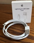 Apple Lightening To Usb 3-FT (1M) Long Charging Cable (model A1480) MD818FE/A. Fixed Price $9.99.