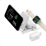 Anker Maggo Wireless Magsafe 3-IN-1 Charger, White, Iphone, Airpods, Apple Watch. Fixed Price $39.00.