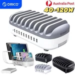 Orico 10-PORT Usb Charging Station 120W Quick Charger Dock Ipad Iphone Tablet Au. Fixed Price $96.64.